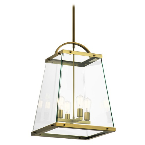 Kichler Lighting Darton 17.75-Inch Brushed Natural Brass Pendant by Kichler Lighting 52124BNB