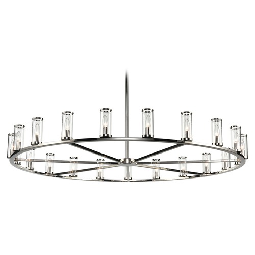 Alora Lighting Revolve Polished Nickel Chandelier by Alora Lighting CH309021PNCG