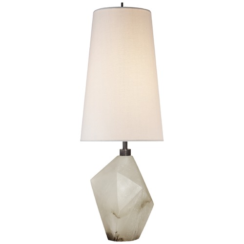 Visual Comfort Signature Collection Kelly Wearstler Halcyon Rock Crystal Lamp in Alabaster by VC Signature KW3012ALBL