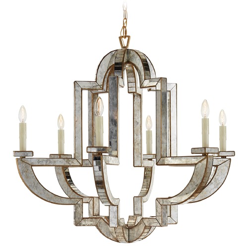 Niermann Weeks Lido Chandelier in Antique Mirror by Visual Comfort Signature