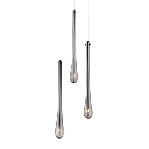 Stillo 3-Light Multi-Pendant in Black by ET2 Lighting
