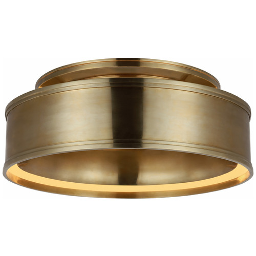 Visual Comfort Signature Collection Chapman & Myers Connery 18-Inch Flush Mount in Brass by VC Signature CHC4612AB