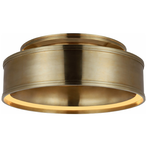 Chapman & Myers Connery 18-Inch Flush Mount in Brass by VC Signature