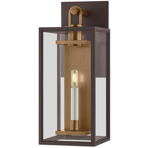 Troy Lighting Arnold Patina Brass & Textured Bronze LED Outdoor Wall Light
