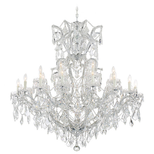 Crystorama Lighting Crystorama Lighting Maria Theresa Polished Chrome Crystal Chandelier 4424-CH-CL-S