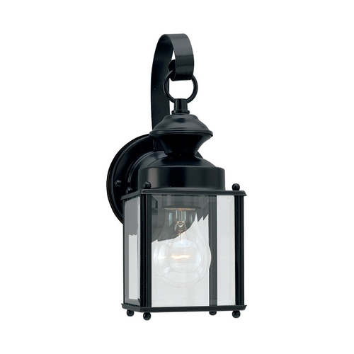 Generation Lighting Jamestowne Outdoor Wall Light in Black by Generation Lighting 8456-12