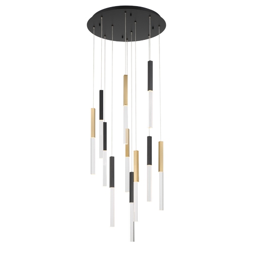 Eurofase Lighting Benicio LED Chandelier in Gold & Black by Eurofase 46477-033