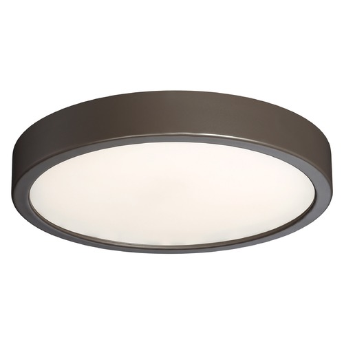 George Kovacs Lighting 10-Inch LED Flush Mount in Painted Copper Bronze Patina by George Kovacs P842-647B-L