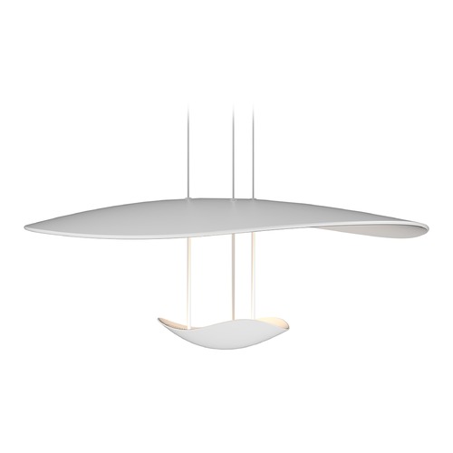 Infinity Reflections Satin White LED Pendant by Sonneman Lighting