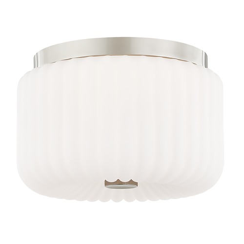 Lydia Polished Nickel Flush Mount by Mitzi by Hudson Valley