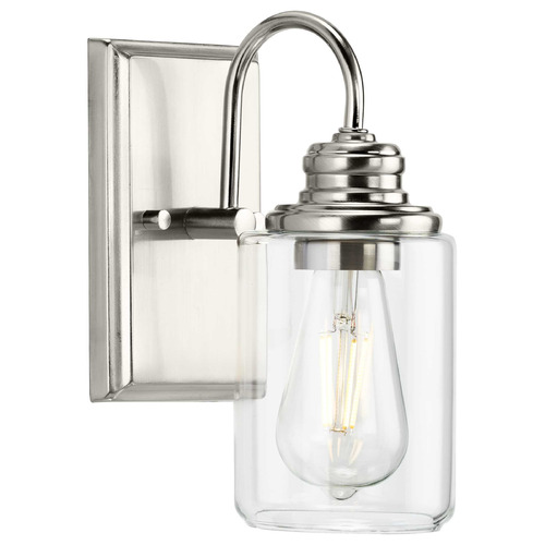 Progress Lighting Aiken Brushed Nickel Sconce