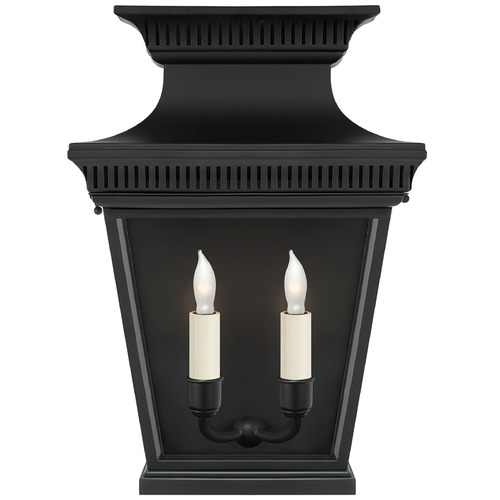 Visual Comfort Signature Collection E.F. Chapman Elsinore Wall Lantern in Matte Black by Visual Comfort Signature CHD2950BLK