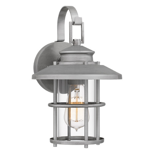 Quoizel Lighting Lombard Outdoor Wall Light in Antique Brushed Aluminum by Quoizel Lighting LOM8408ABA