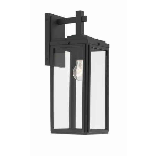 Byron 17-Inch Outdoor Wall Light in Black by Crystorama Lighting
