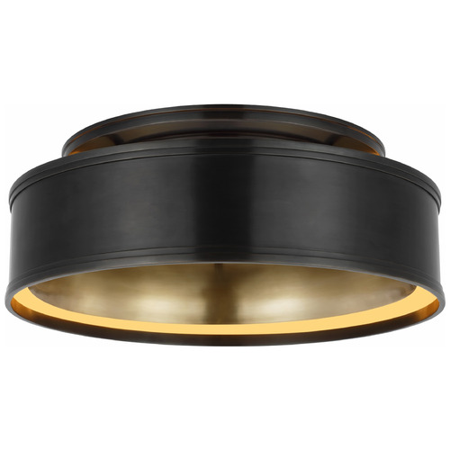 Visual Comfort Signature Collection Chapman & Myers Connery 18-Inch Flush Mount in Bronze by VC Signature CHC4612BZ