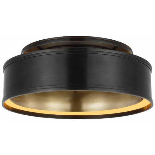 Chapman & Myers Connery 18-Inch Flush Mount in Bronze by VC Signature