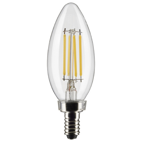 4W B11 2700K Clear LED Light Bulbs 2-Pack by Satco Lighting