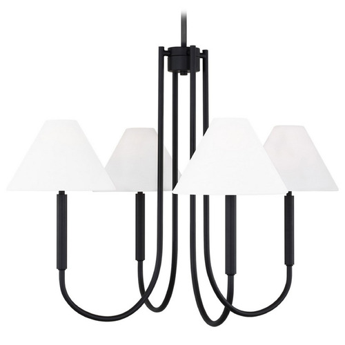 Visual Comfort Studio Collection Drew & Jonathan Porteau Midnight Black Chandelier