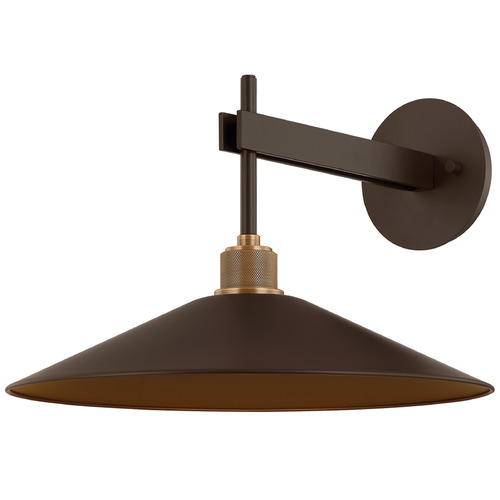 Troy Lighting Harac Patina Brass & Bronze LED Outdoor Wall Light