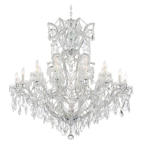 Crystorama Lighting Maria Theresa Polished Chrome Crystal Chandelier