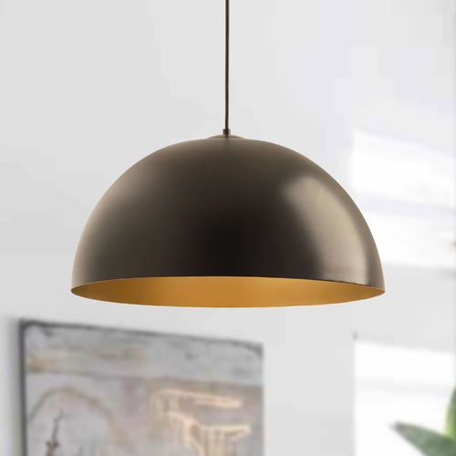 Progress Lighting LED Antique Bronze Dome Pendant by Progress Lighting P5342-2030K9