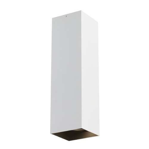 White / Black LED Semi-Flush Ceiling Light by Visual Comfort Modern