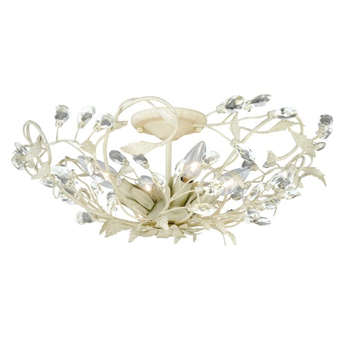 Vaxcel Lighting Jardin French Cream Semi-Flush Mount by Vaxcel Lighting C0024