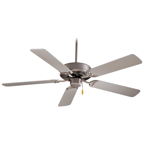 Contractor 52-Inch Fan in Brushed Steel by Minka Aire