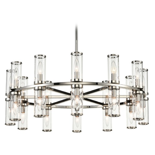 Revolve Polished Nickel Chandelier by Alora Lighting