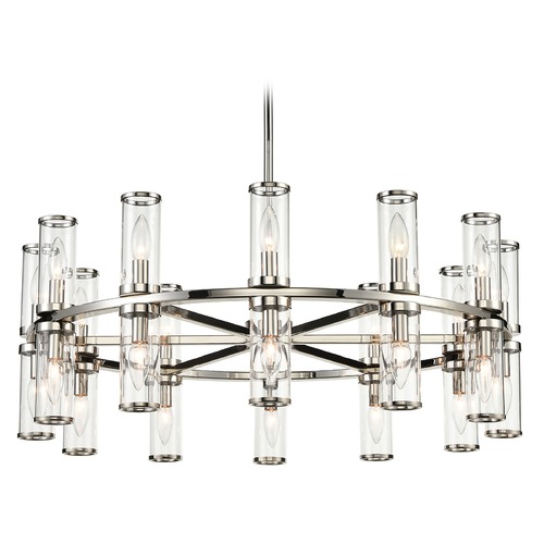 Alora Lighting Revolve Polished Nickel Chandelier by Alora Lighting CH309024PNCG