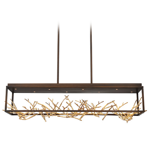 Aerie 42-Inch LED Chandelier in Bronze & Gold by Eurofase Lighting