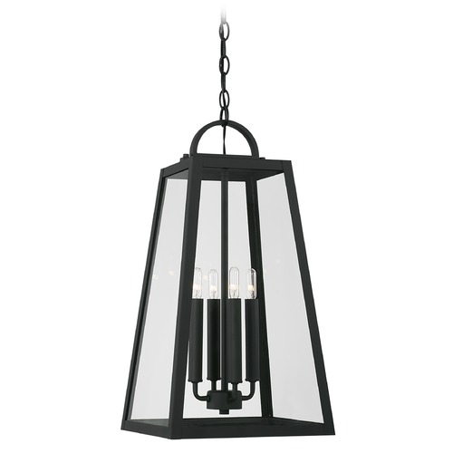 Leighton 23-Inch High Black Outdoor Hanging Light by HomePlace by Capital Lighting