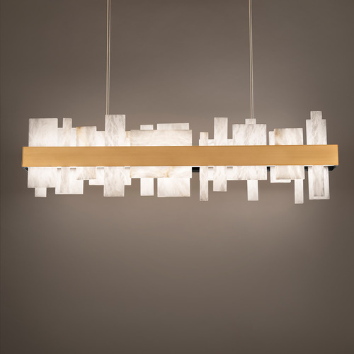 Modern Forms by WAC Lighting Acropolis Aged Brass LED Linear Light by Modern Forms PD-68146-AB