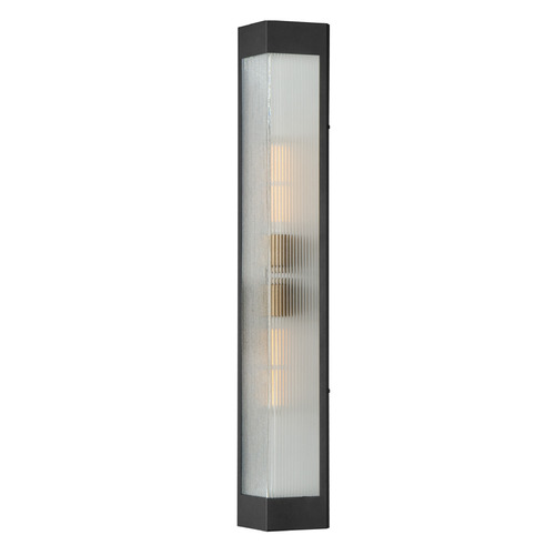 Maxim Lighting Triform Black & Antique Brass Outdoor Wall Light by Maxim Lighting 30763CRBKAB