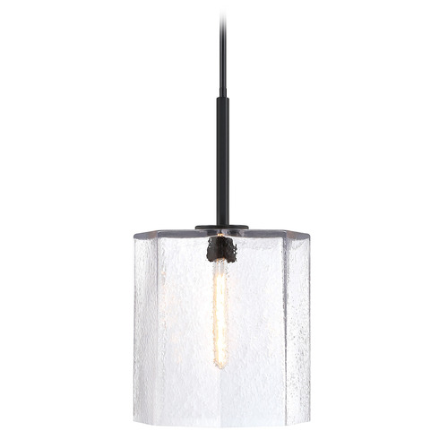 Designers Fountain Haven Matte Black Pendant Light with Octagon Shade