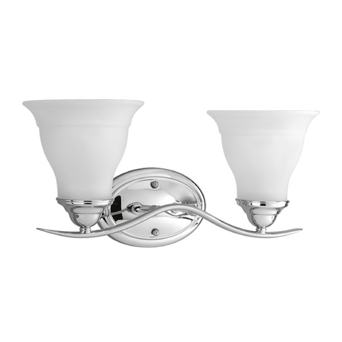 Trinity Bathroom Light in Chrome by Progress Lighting