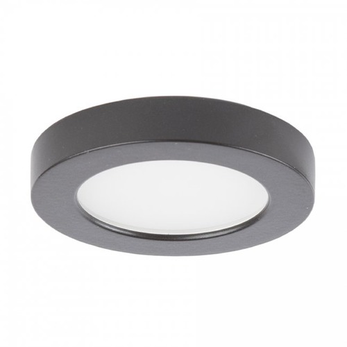 Edge Lit Button Light Bronze 3-Inch LED Under Cabinetby WAC Lighting