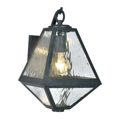 Crystorama Lighting Brian Patrick Flynn Glacier Wall Light in Black Charcoal by Crystorama Lighting GLA-9701-WT-BC