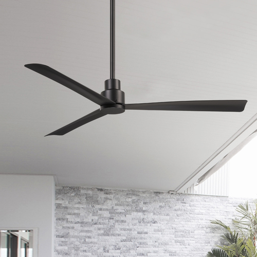 Simple 52-Inch Wet Location Ceiling Fan in Coal by Minka Aire