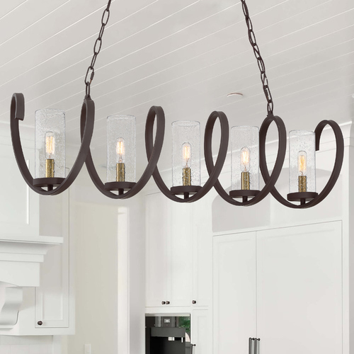 Quoizel Lighting Tumult Western Bronze 5-Light Chandelier by Quoizel Lighting TMT540WT