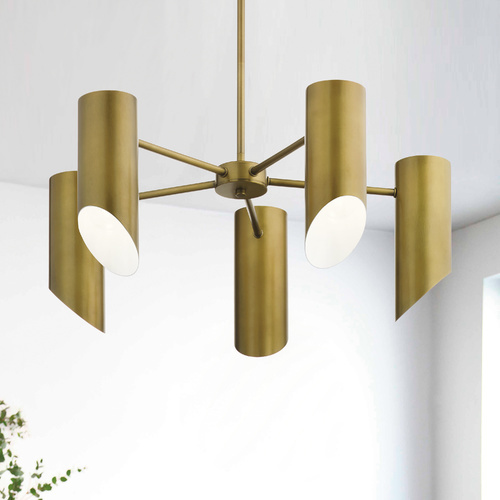 Trentino 5-Light Natural Brass Chandelier by Kichler Lighting