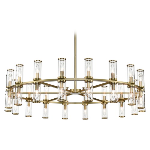 Alora Lighting Revolve Natural Brass Chandelier by Alora Lighting CH309036NBCG