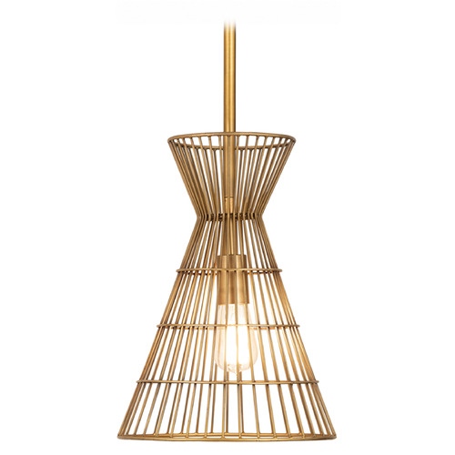 Alito Rubbed Brass Pendant by Z-Lite