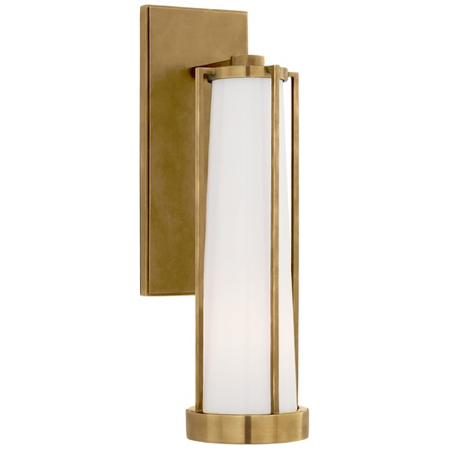 Visual Comfort Signature Collection Thomas OBrien Calix Sconce in Antique Brass by Visual Comfort Signature TOB2275HABWG