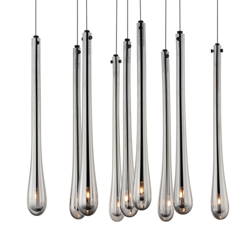 Stillo 9-Light Multi-Pendant in Black by ET2 Lighting