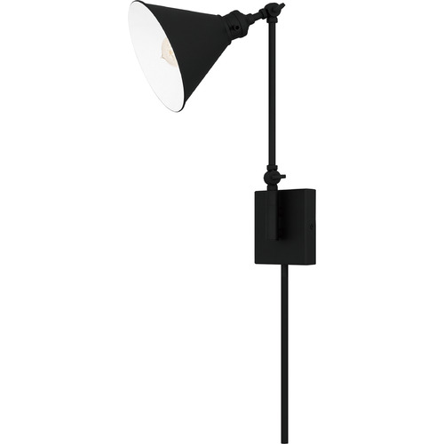 Quoizel Lighting Potmore Matte Black Sconce by Quoizel Lighting QW16133MBK