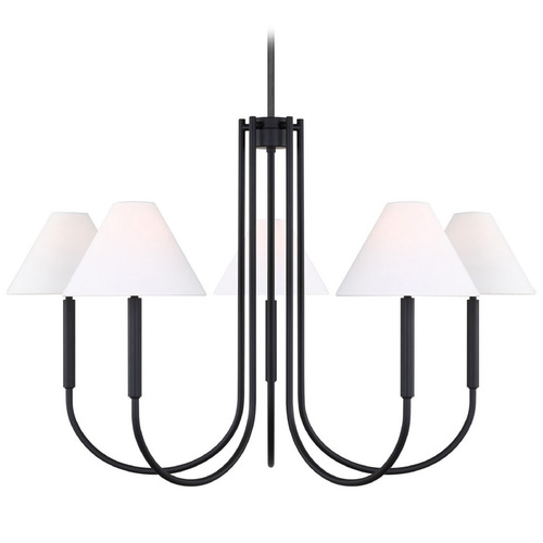 Visual Comfort Studio Collection Drew & Jonathan Porteau Midnight Black Chandelier
