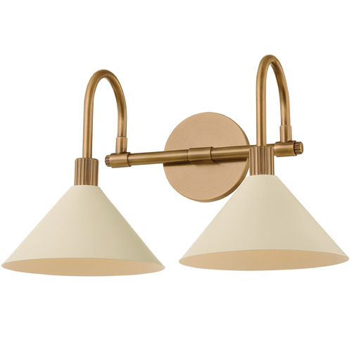 Troy Lighting Jovani Patina Brass & Soft Sand LED Bathroom Light