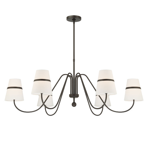 Althia 6-Light Chandelier in Textured Dark Bronze by Minka Lavery