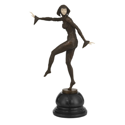 Currey and Company Zanni Black / Cream Sculpture